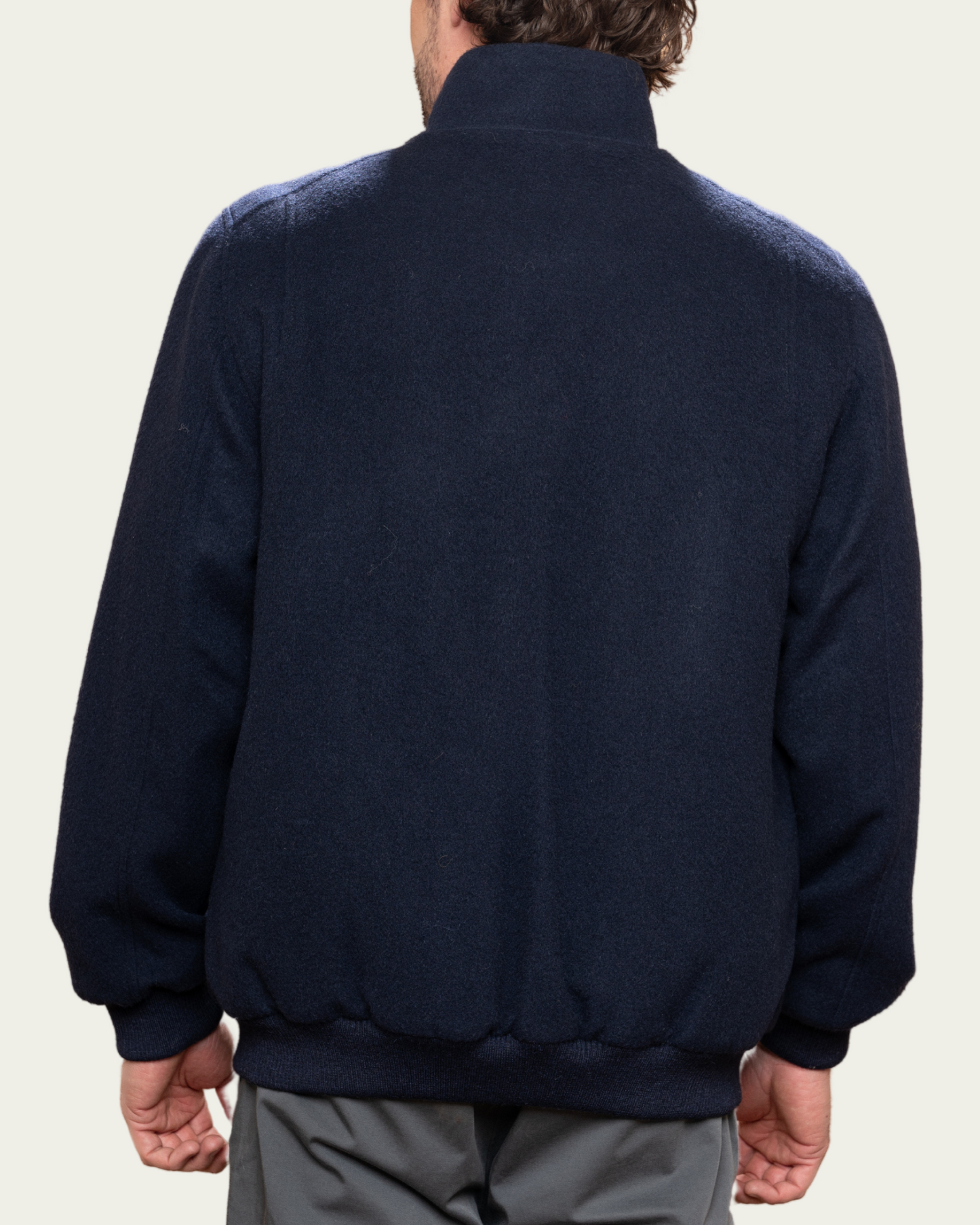 ALPACA BOMBER - NAVY BLUE
