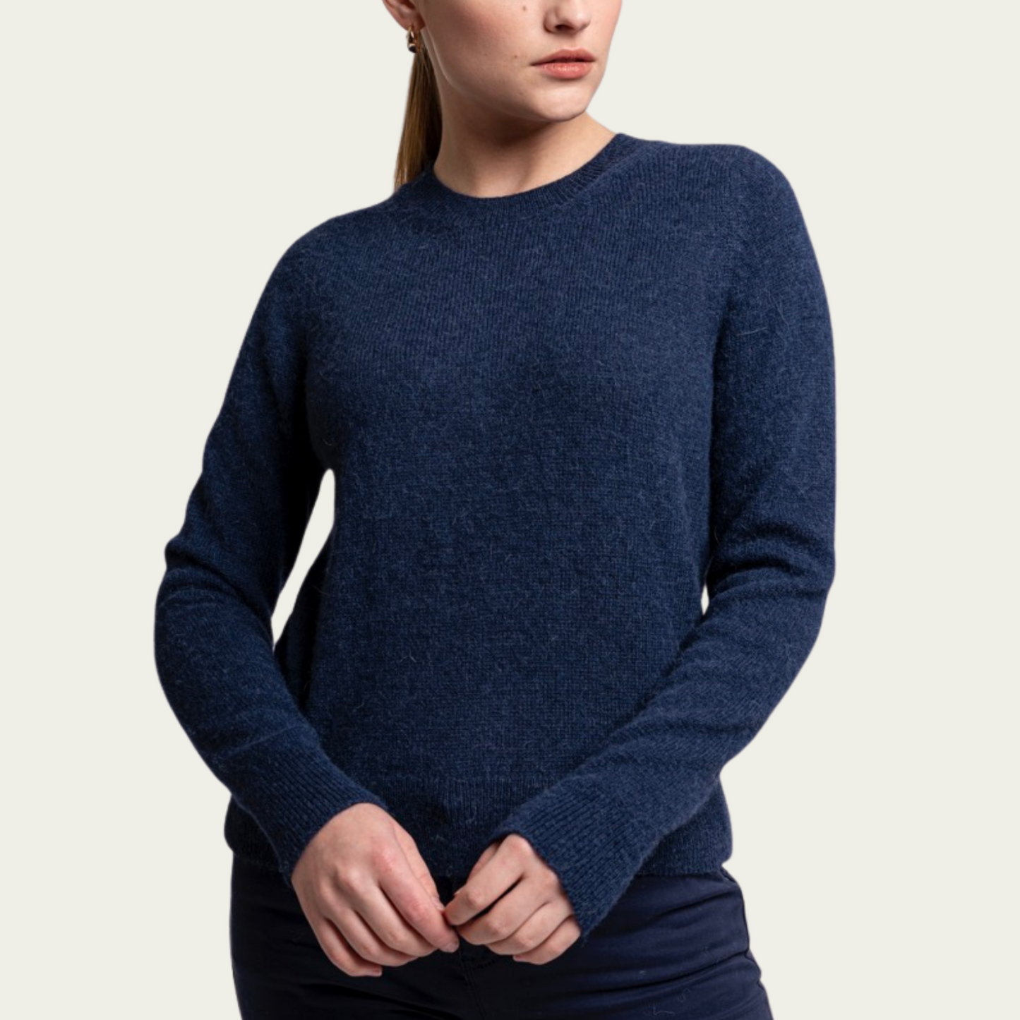 (W) Alpaca Sweater - Pacific