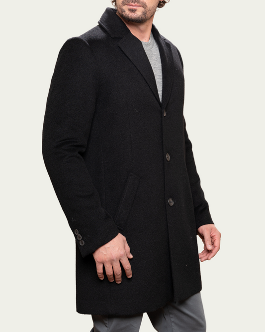 ALPACA COAT - BLACK