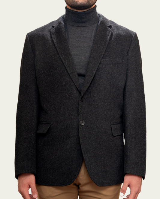 ALPACA BLAZER - CHARCOAL