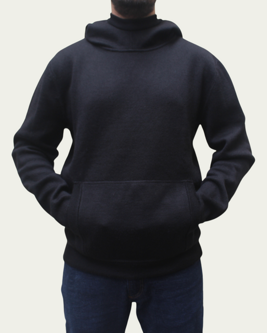 ALPACA HEAVYWEIGHT KNITTED HOODIE