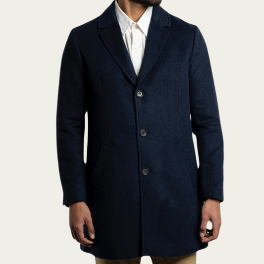 (M) Alpaca Coat - Pacific