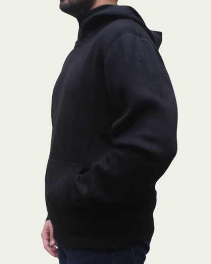 ALPACA HEAVYWEIGHT KNITTED HOODIE