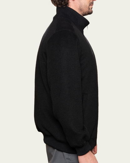 ALPACA BOMBER - BLACK