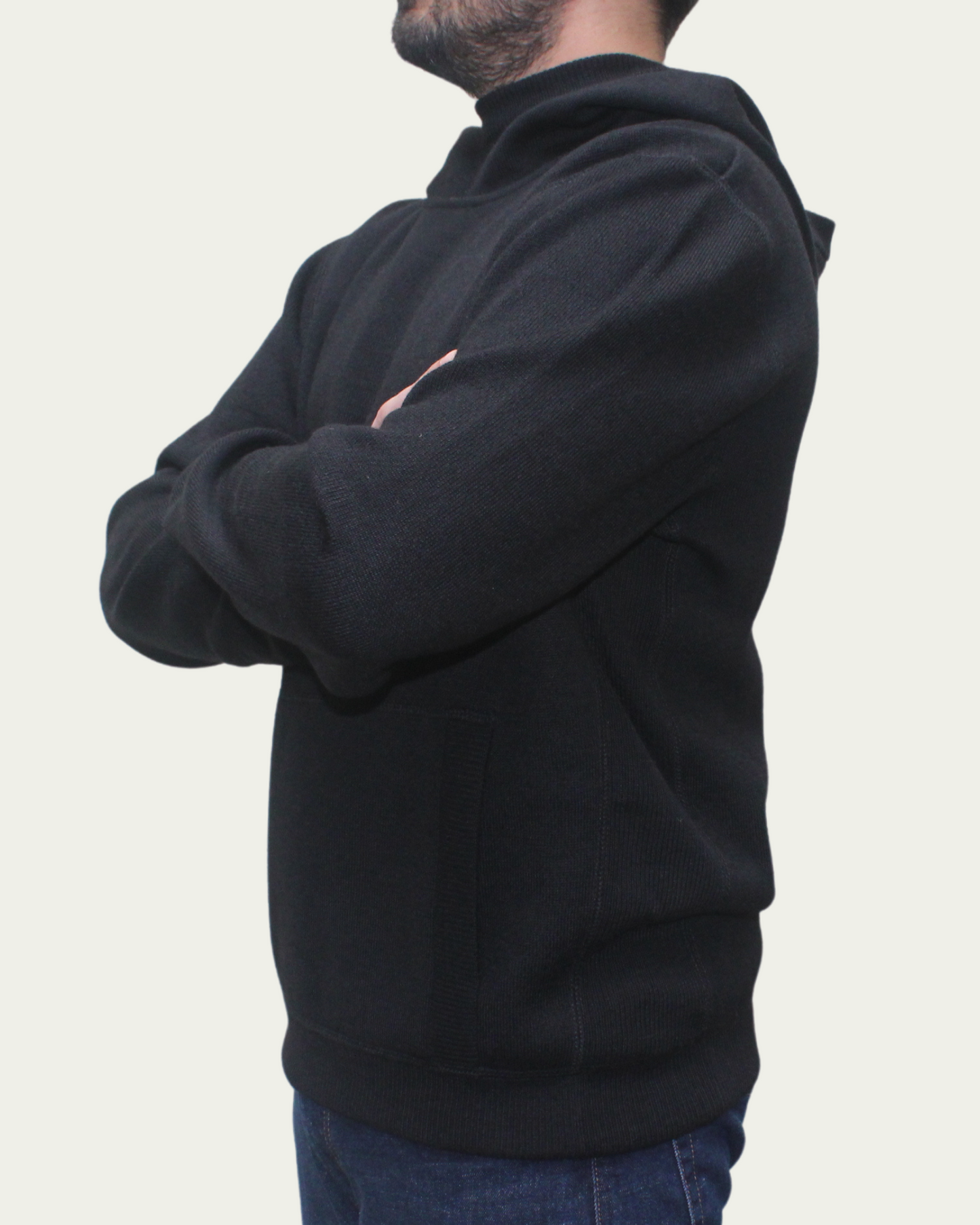 ALPACA HEAVYWEIGHT KNITTED HOODIE