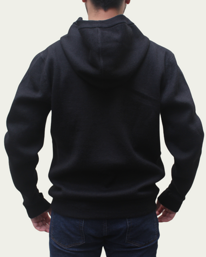 ALPACA HEAVYWEIGHT KNITTED HOODIE