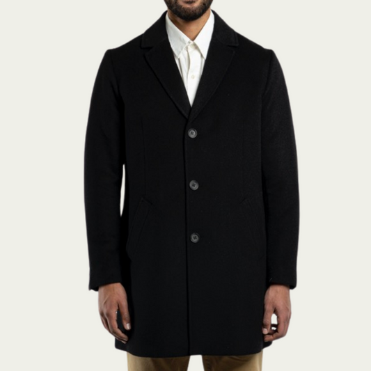 (M) Alpaca Coat - Black