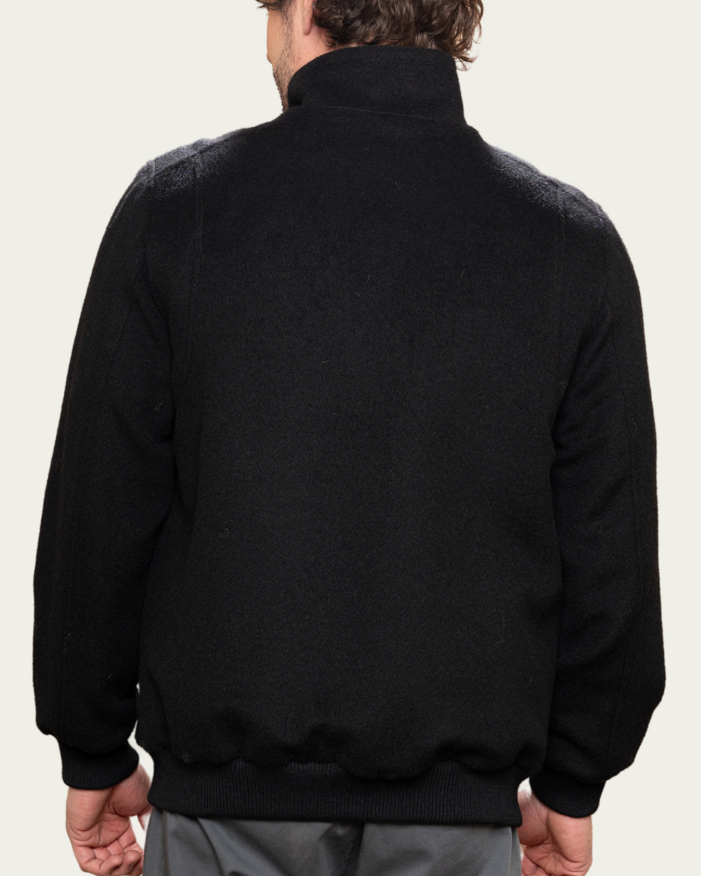 ALPACA BOMBER - BLACK