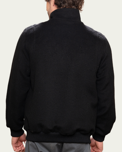 ALPACA BOMBER - BLACK