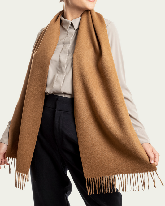 ALPACA SCARF - CAMEL