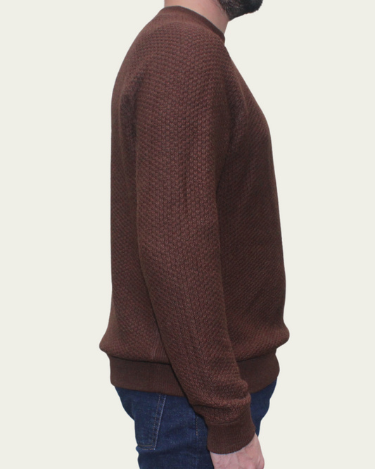 ALPACA SWEATER - BROWN