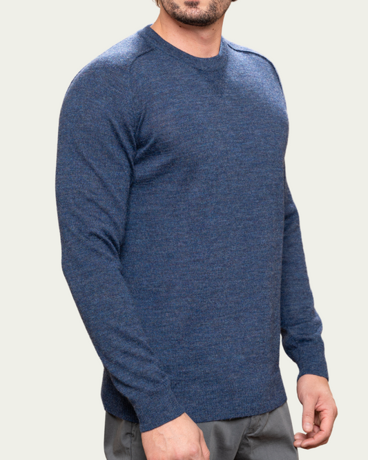 ALPACA LIGHT SWEATER - BLUE
