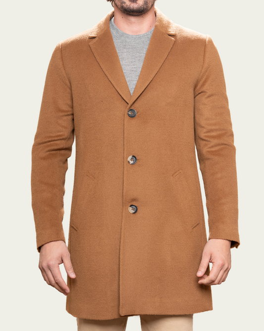 ALPACA COAT - CAMEL