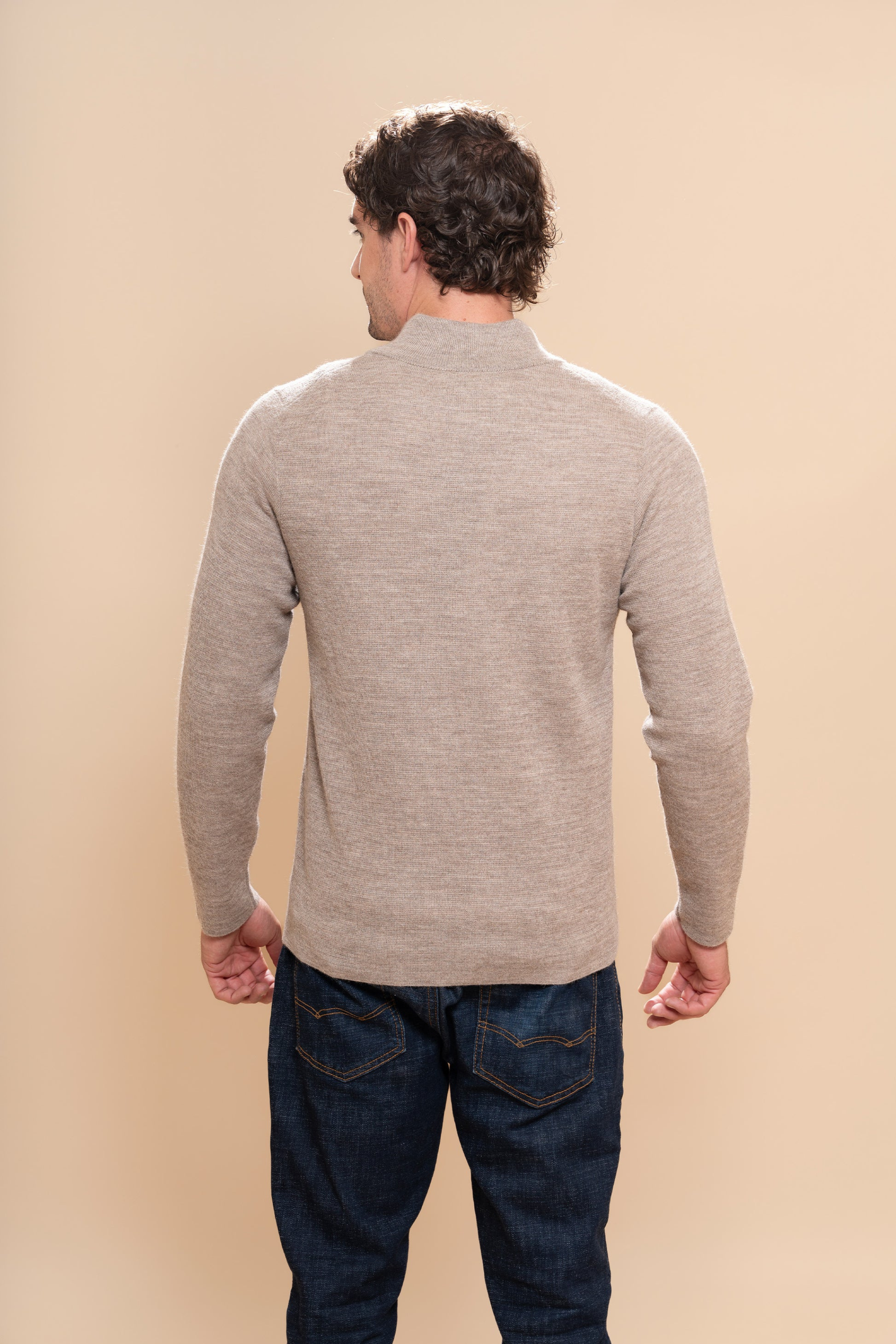 THE ALPACA ZIPPERED CARDIGAN Andealpa Knitwear