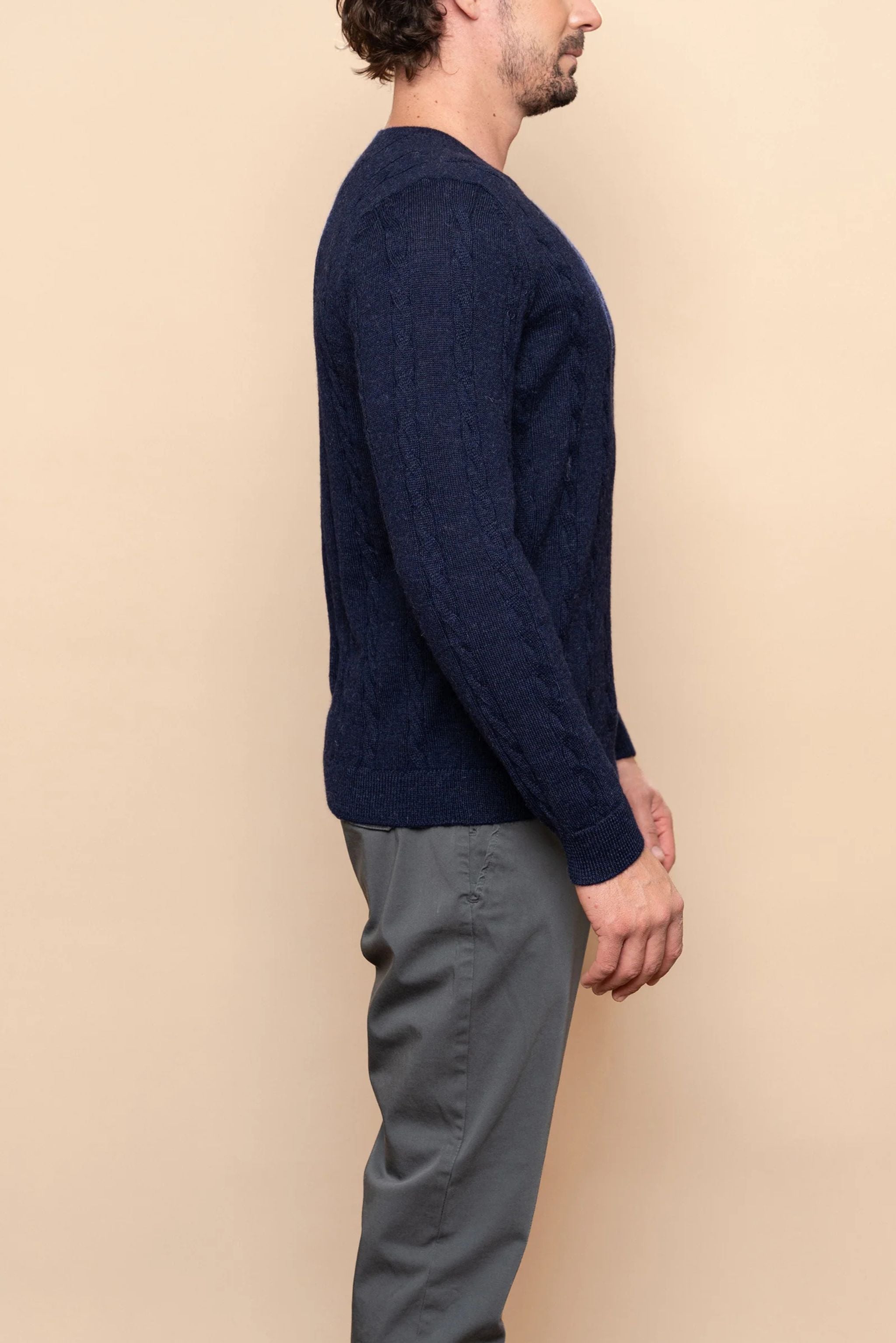 THE CABLE-KNIT ALPACA SWEATER - ANDEALPA