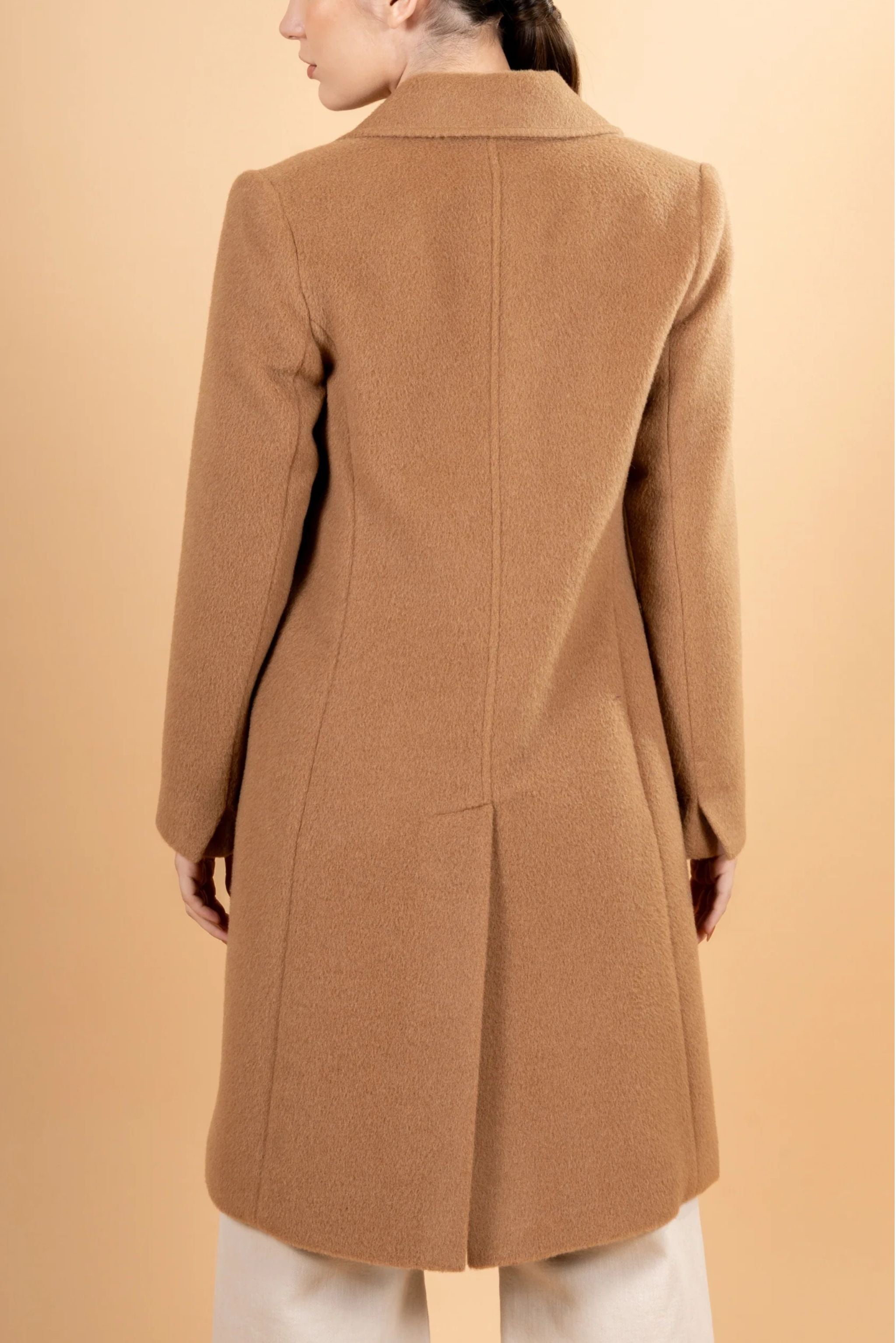 Undyed Baby Alpaca Wool Coat | ANDEALPA