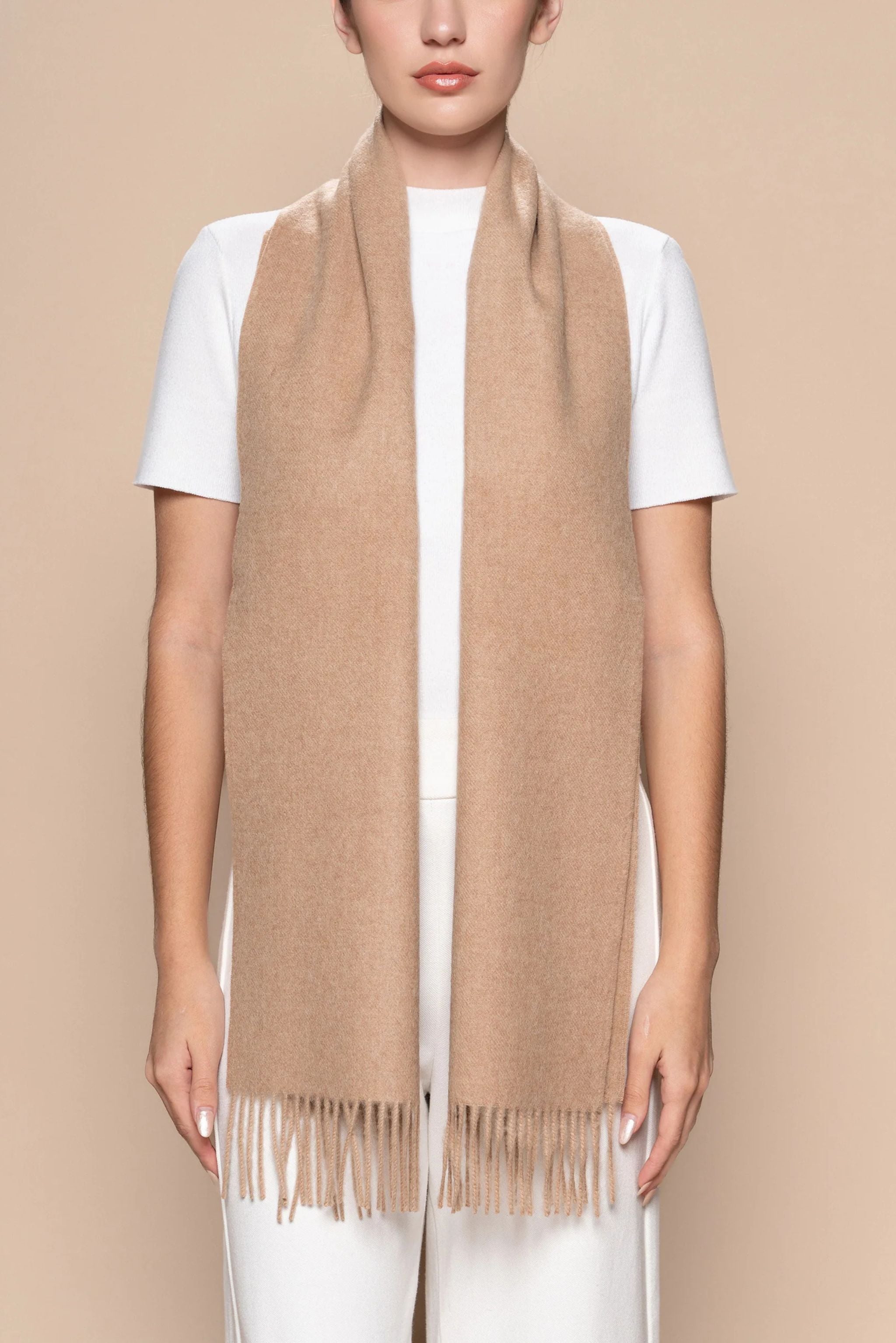 THE UNDYED CLASSIC ALPACA SCARF - ANDEALPA