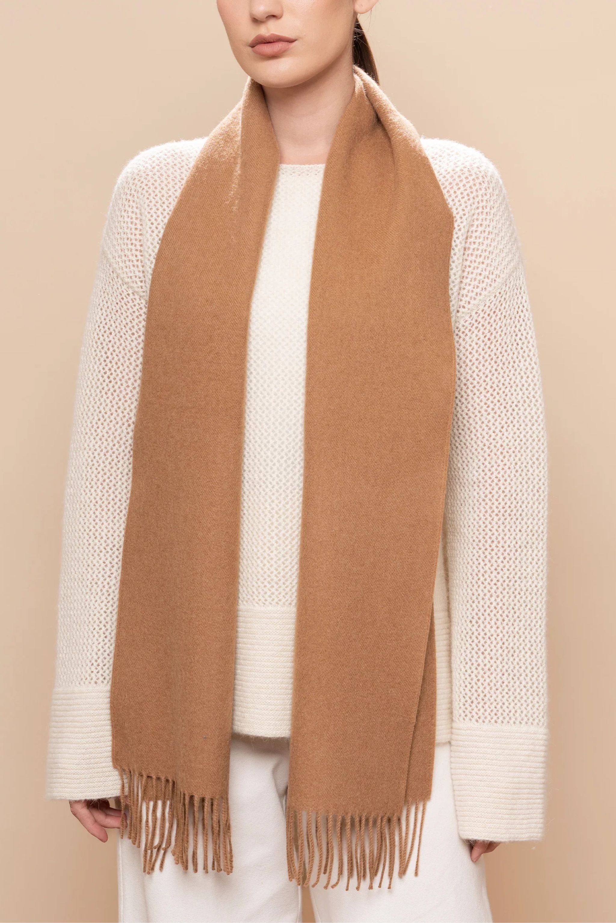 THE UNDYED CLASSIC ALPACA SCARF - ANDEALPA