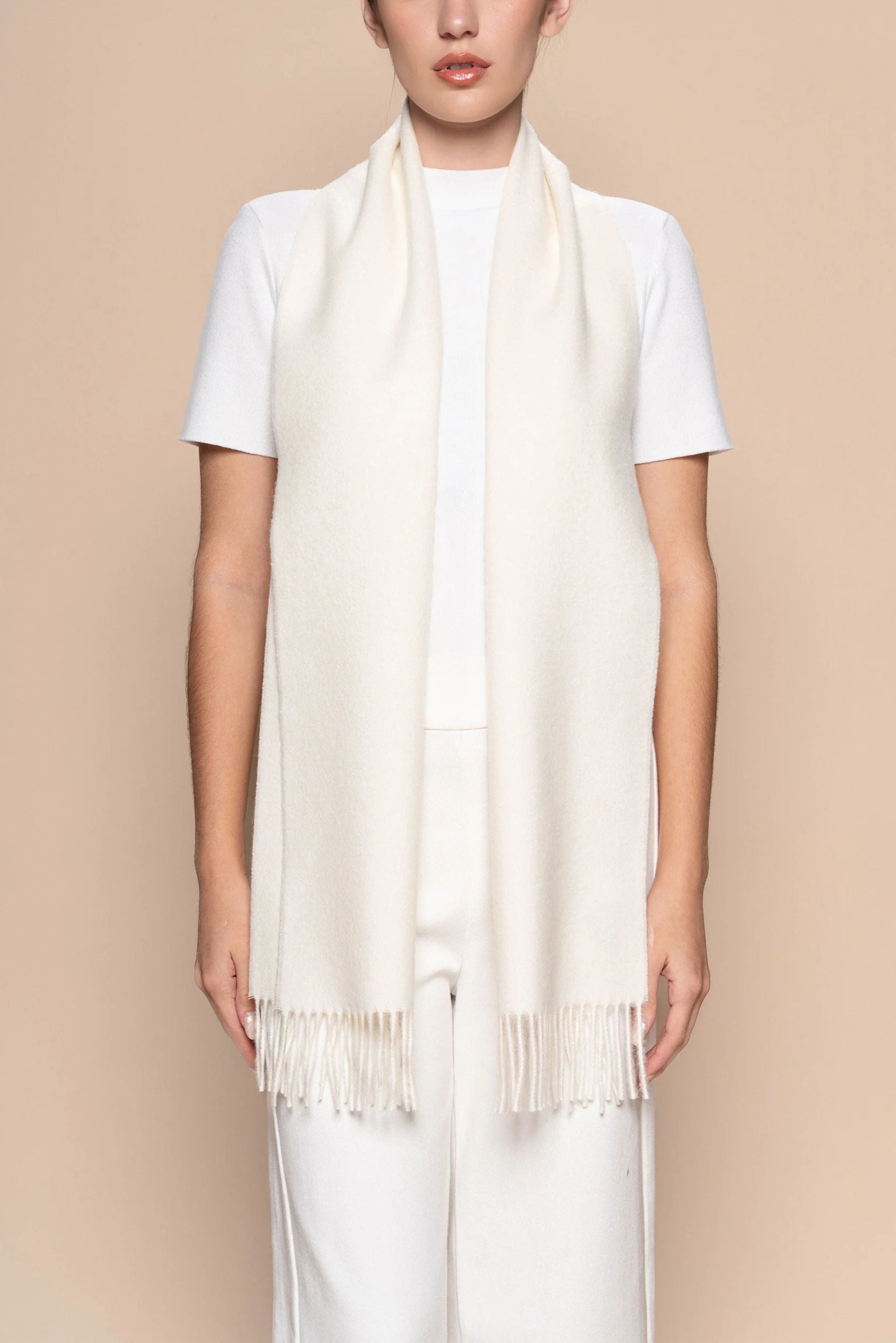 THE UNDYED CLASSIC ALPACA SCARF - ANDEALPA