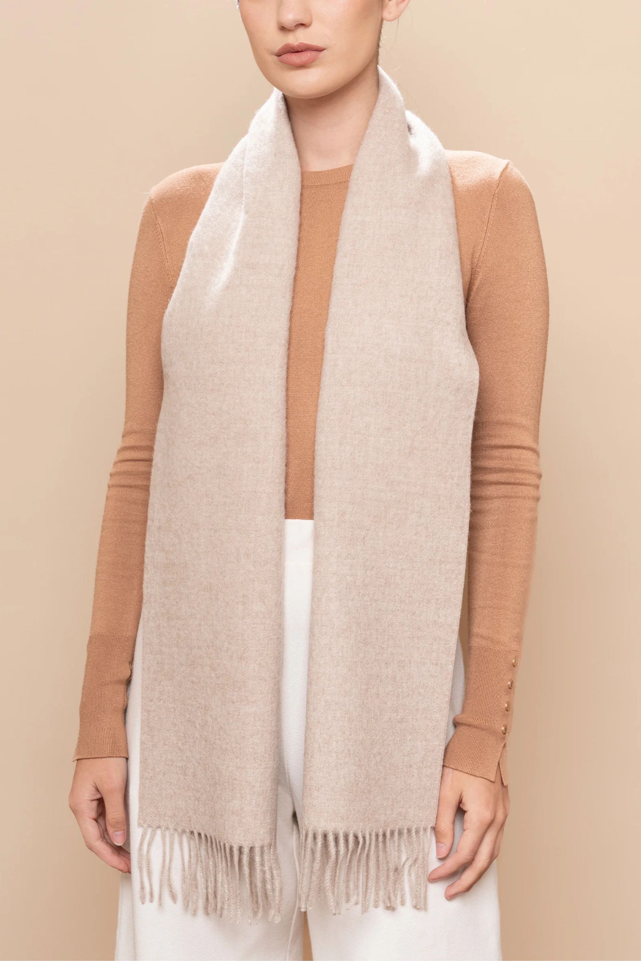 THE UNDYED CLASSIC ALPACA SCARF - ANDEALPA