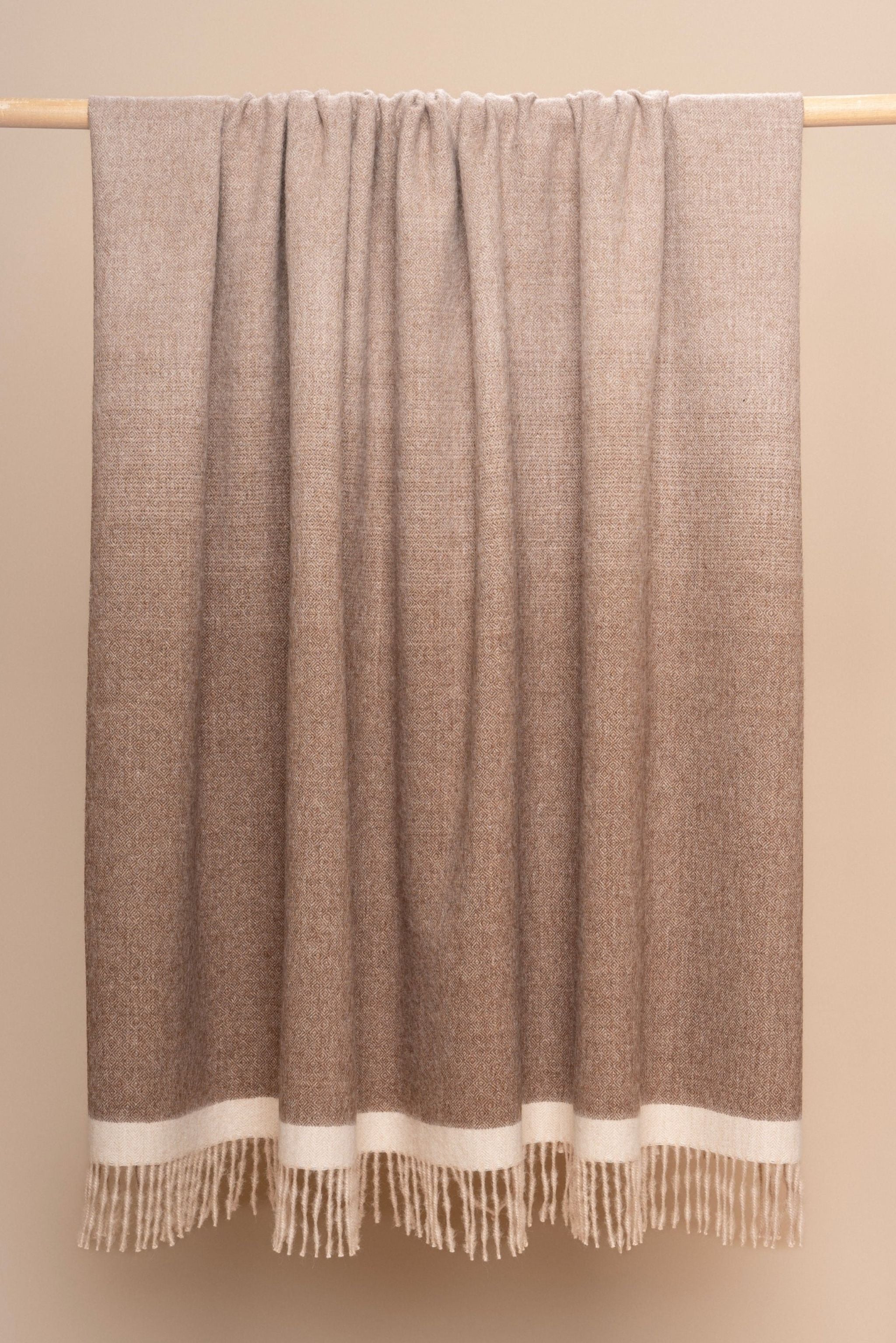 THE UNDYED OMBRE THROW - ANDEALPA